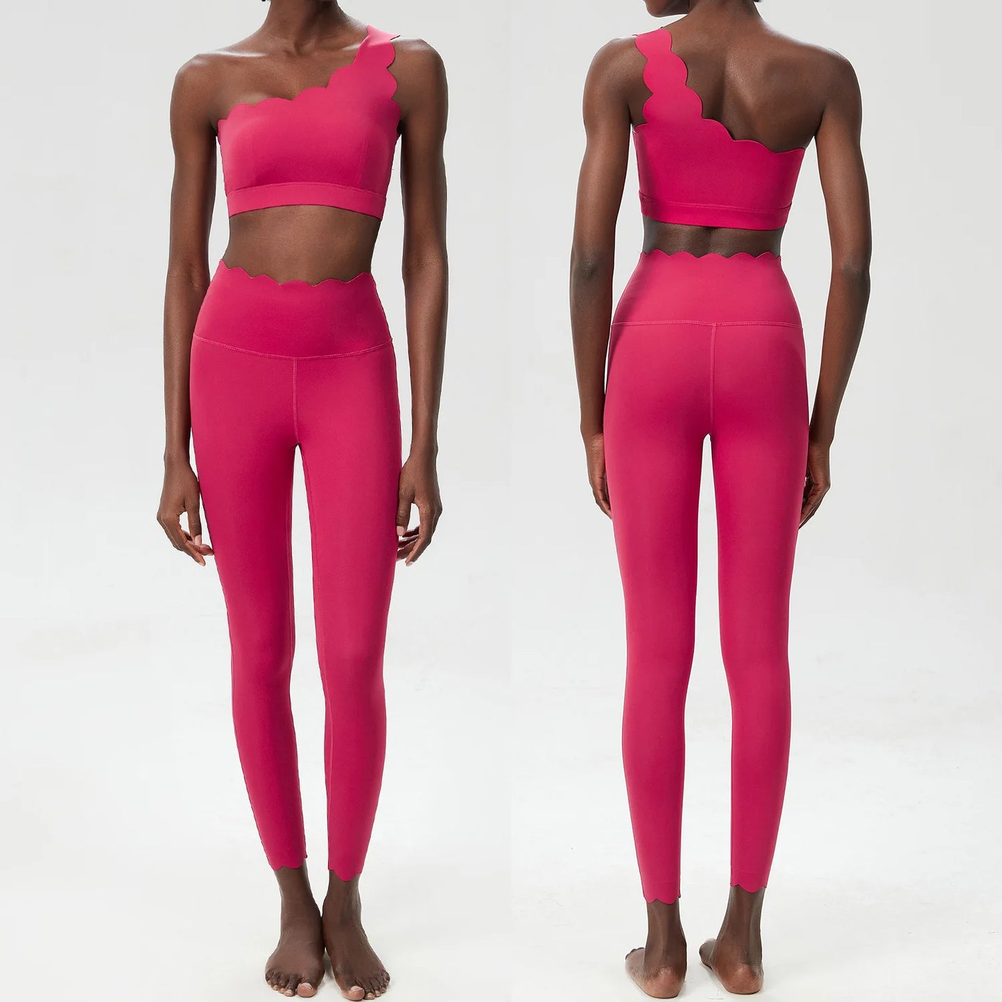 Two Piece off shoulder bra top and leggings set
