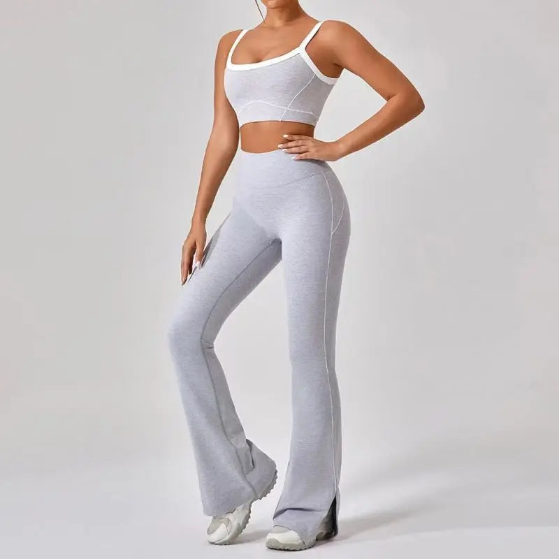 Flared leggings and bra set