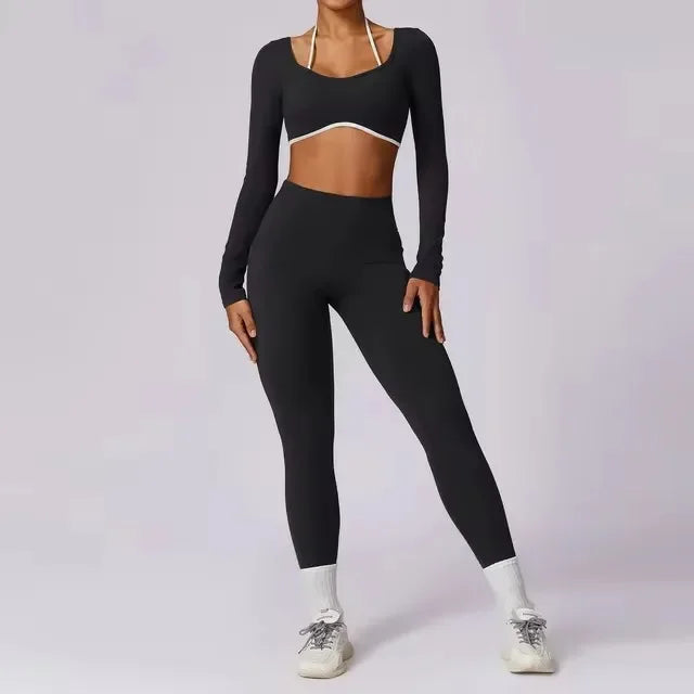 Backless top and leggings set