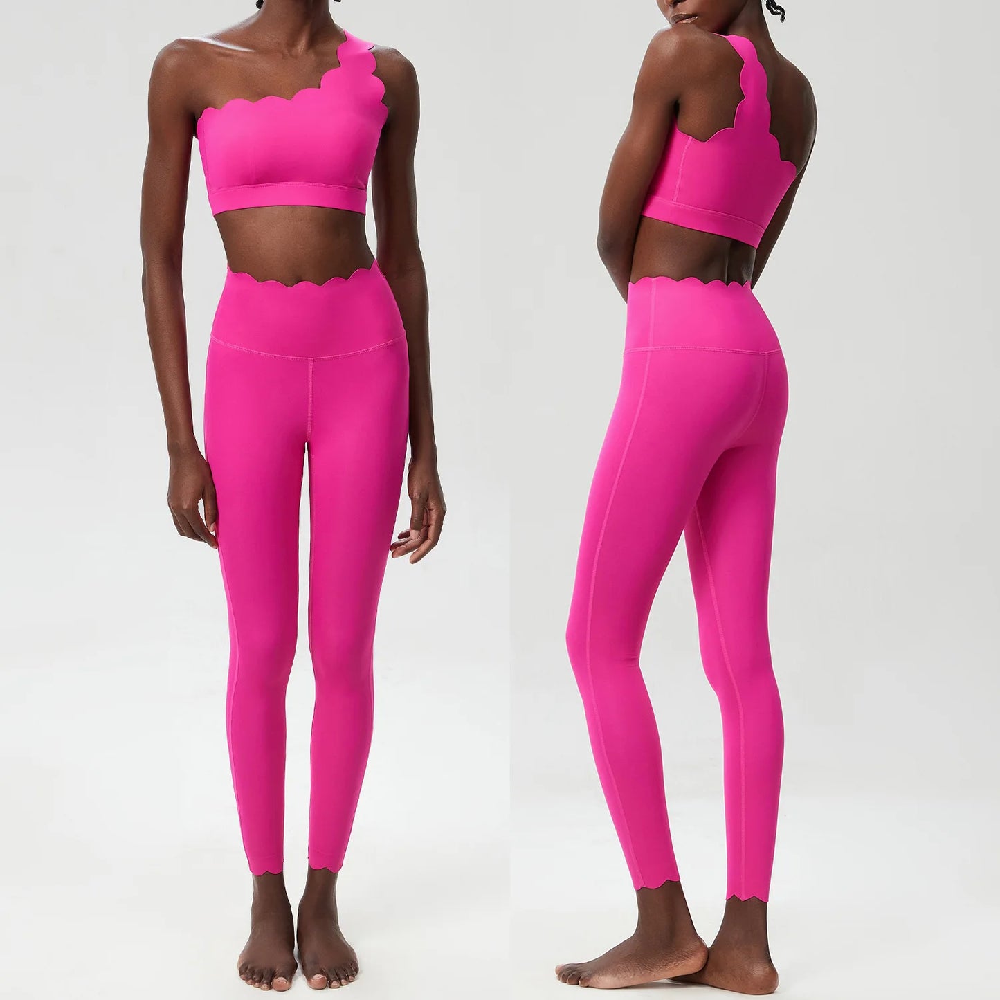 Two Piece off shoulder bra top and leggings set