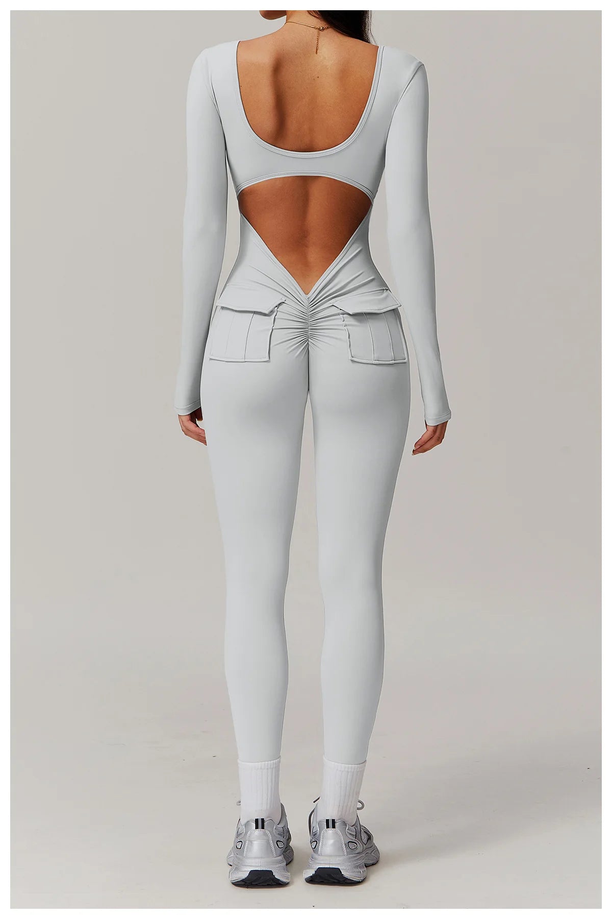 Low V-Back Sculpt Jumpsuit