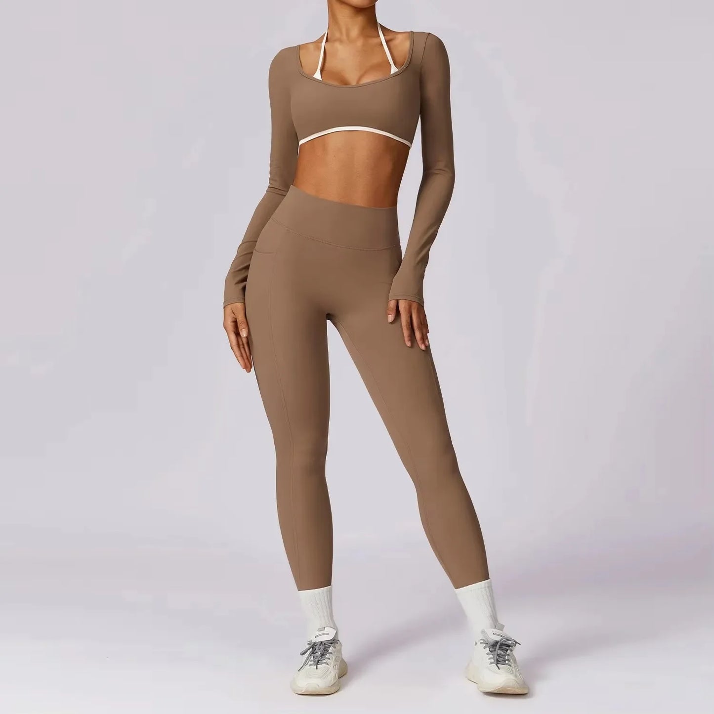 Backless top and leggings set