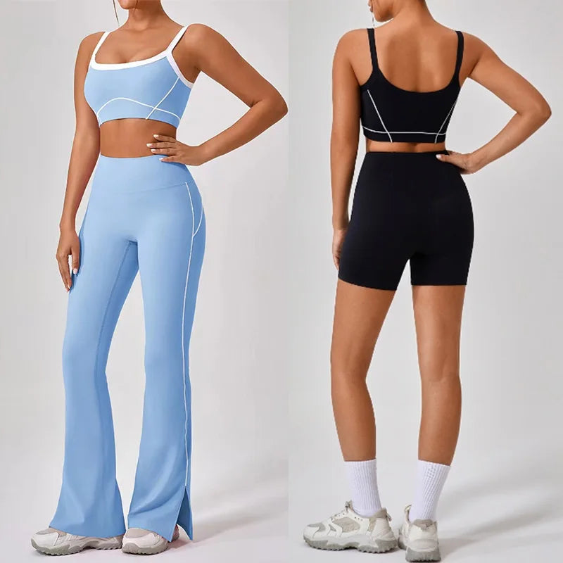 Flared leggings and bra set