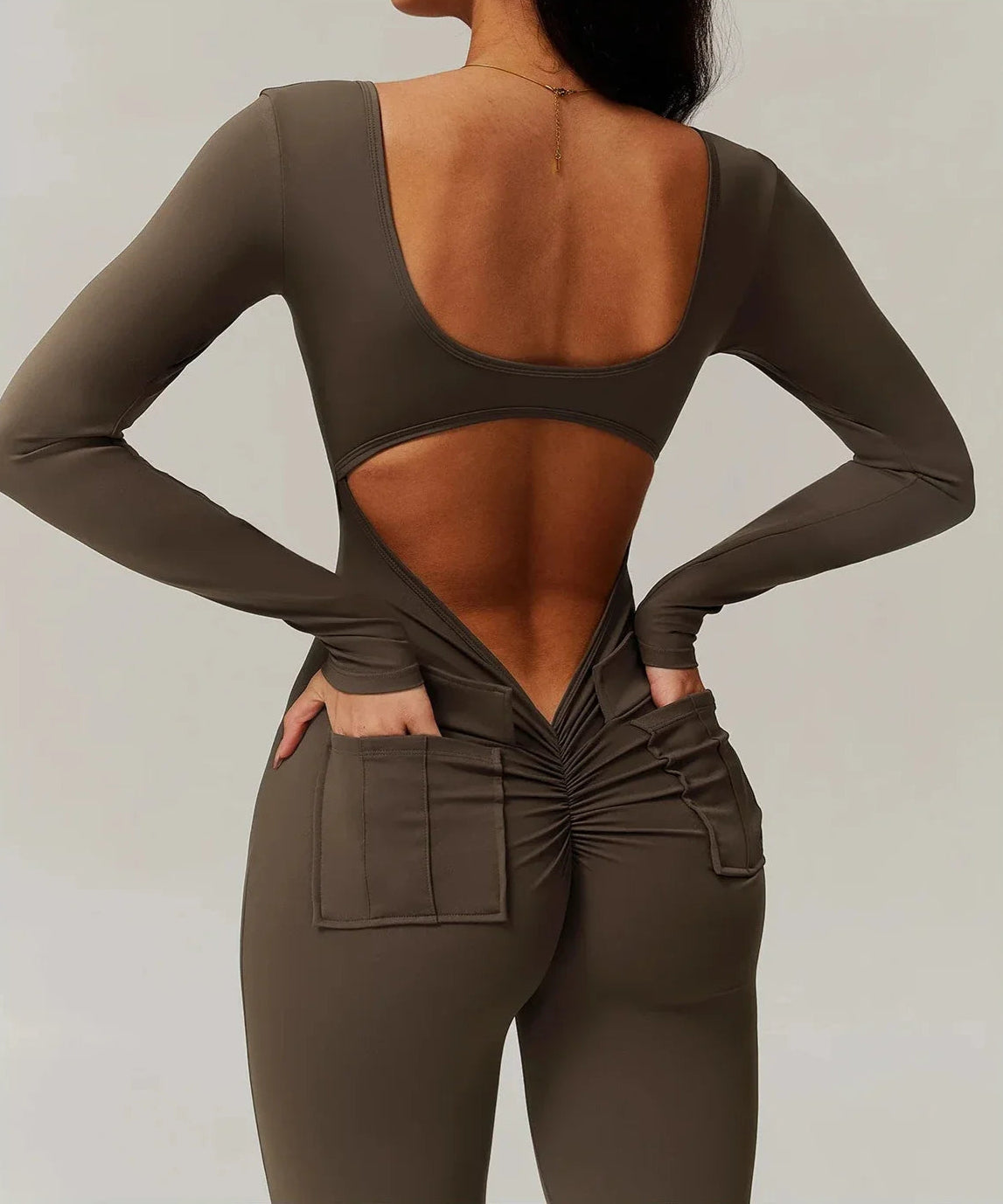 Low V-Back Sculpt Jumpsuit