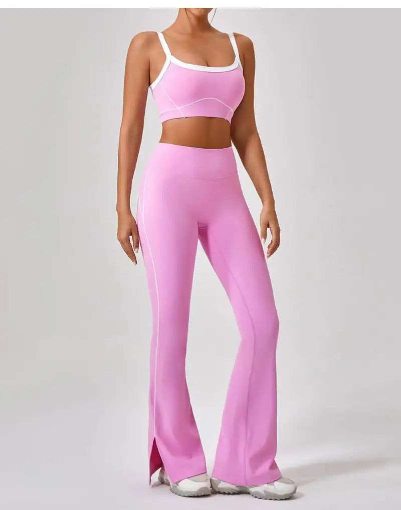 Flared leggings and bra set