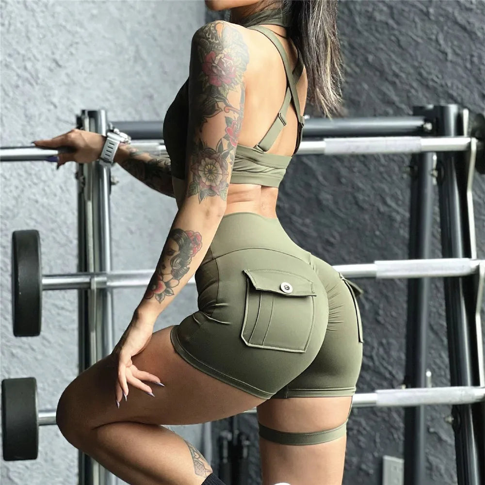 Military style gym set