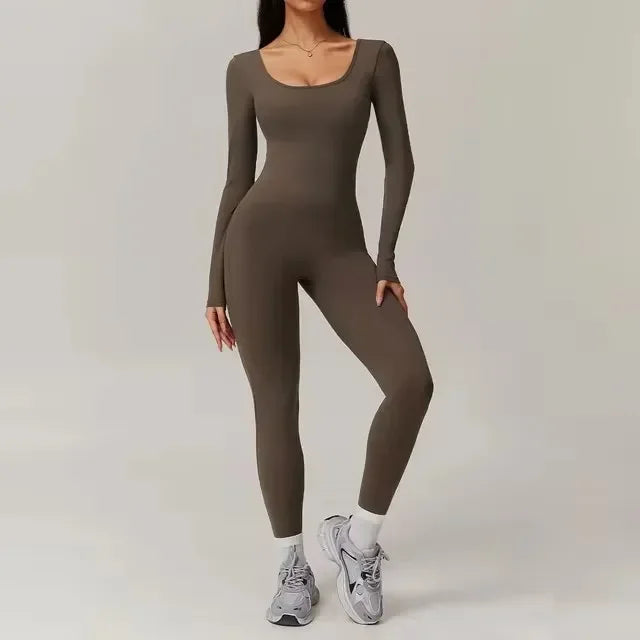 Low V-Back Sculpt Jumpsuit