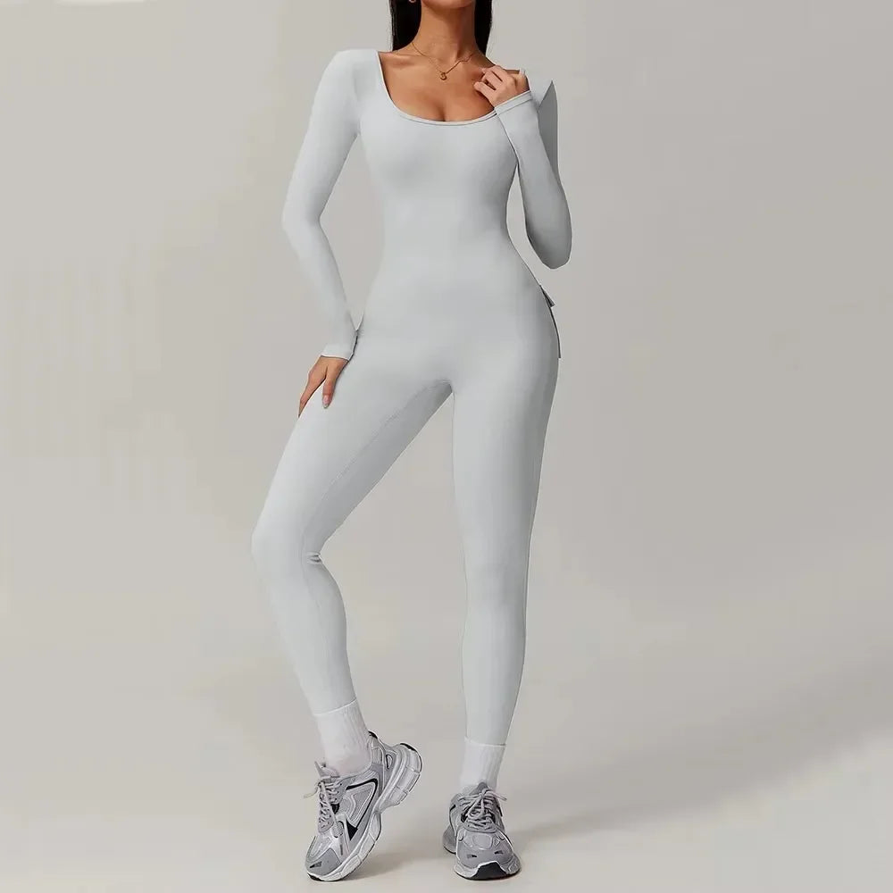 Low V-Back Sculpt Jumpsuit