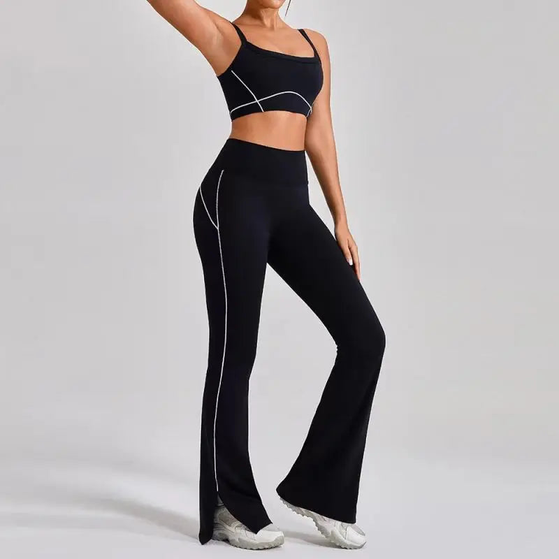 Flared leggings and bra set