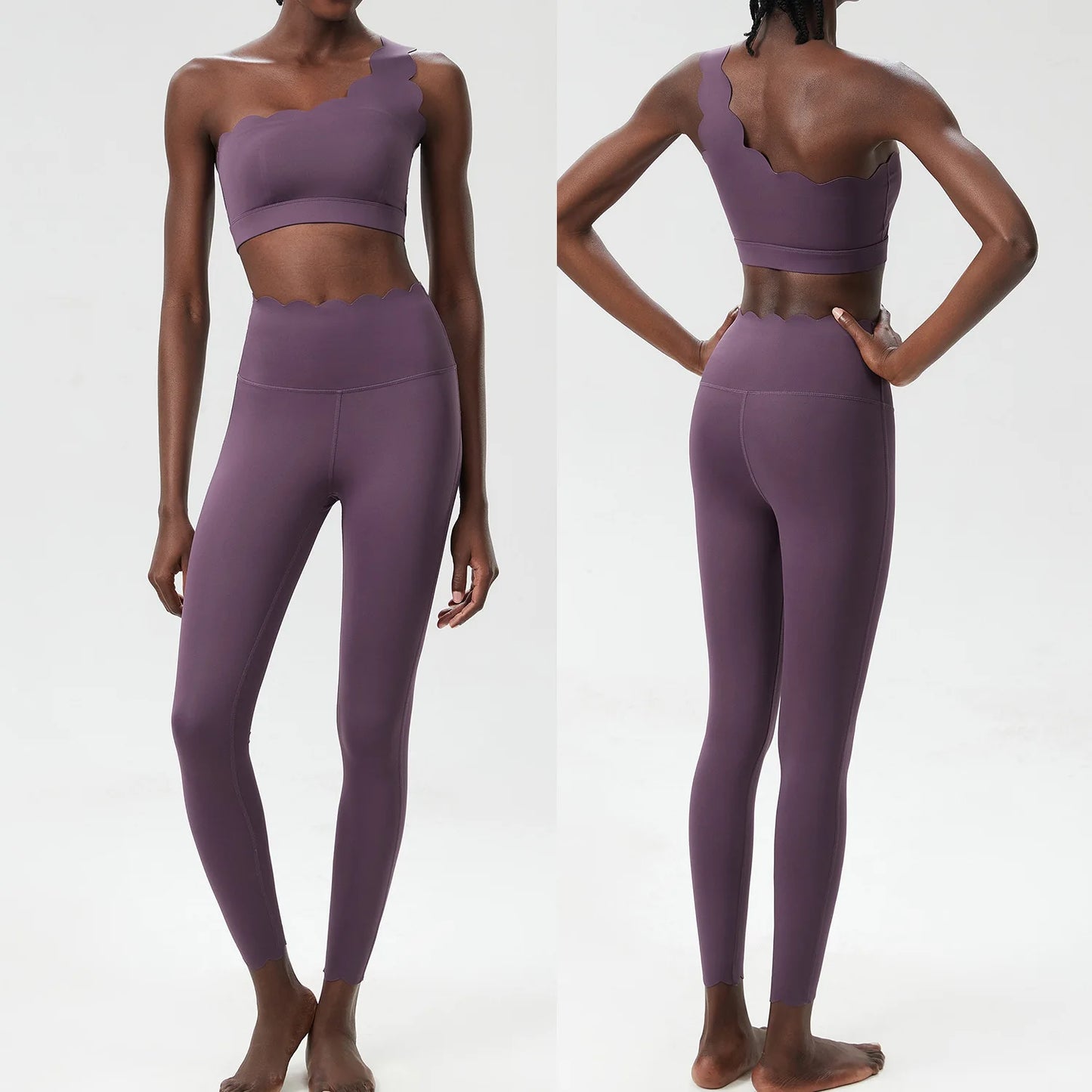Two Piece off shoulder bra top and leggings set