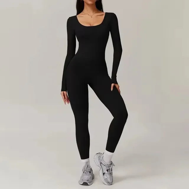 Low V-Back Sculpt Jumpsuit