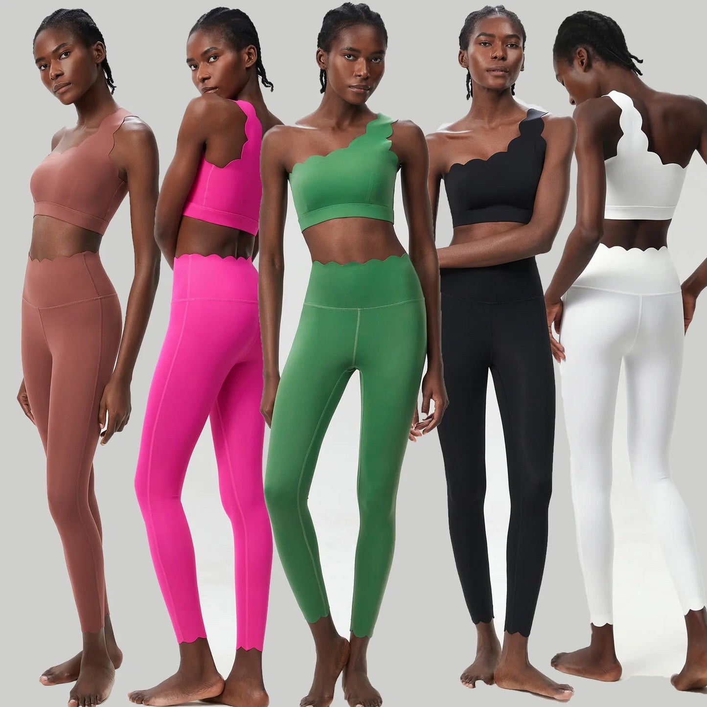 Two Piece off shoulder bra top and leggings set