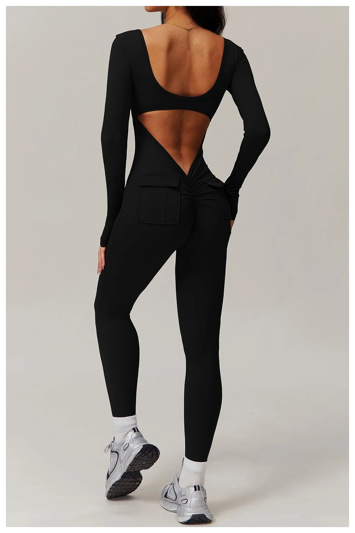 Low V-Back Sculpt Jumpsuit