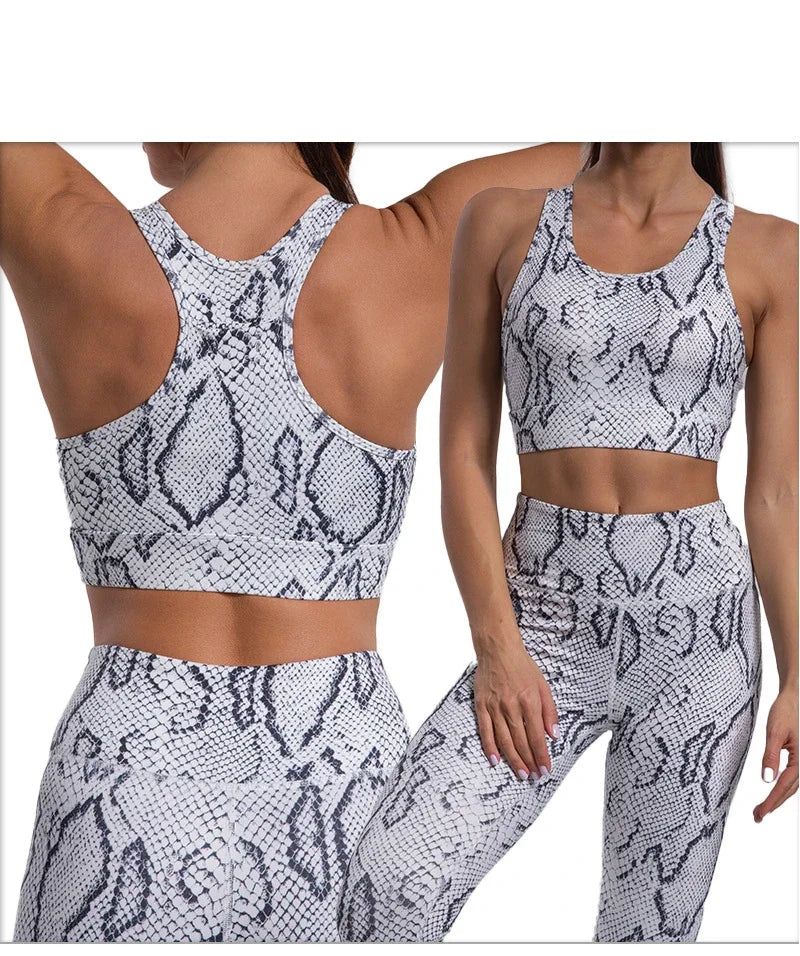 Leopard Print Bra and Leggings Set