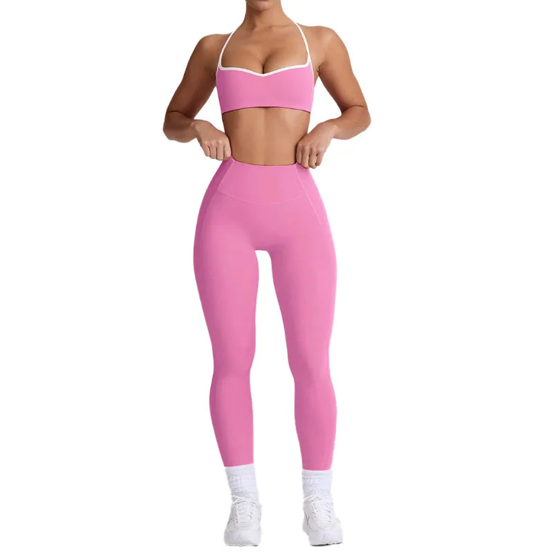 Sports Bra and High Waist Leggings