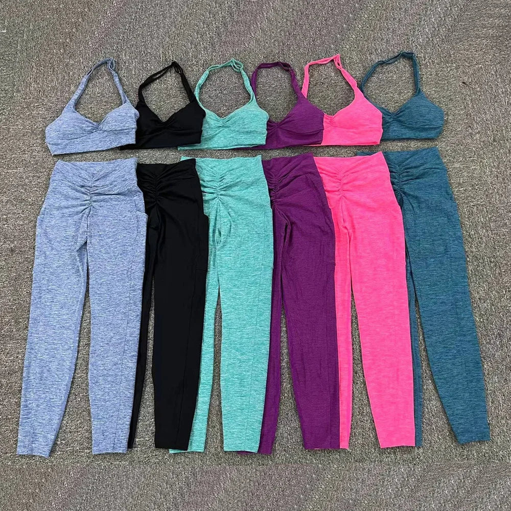 Two Piece halter neck top and leggings