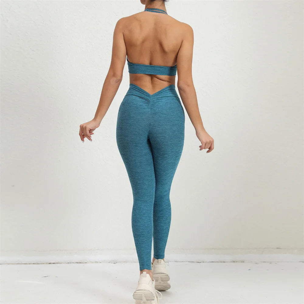 Two Piece halter neck top and leggings