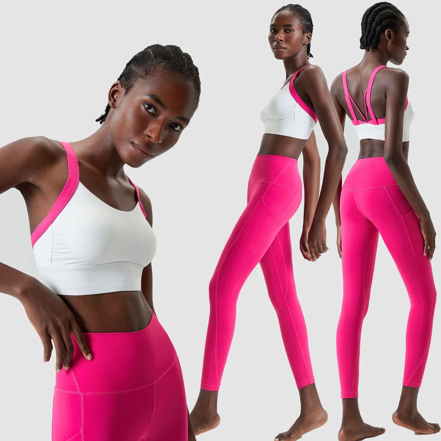 Two Piece multi colour gym set