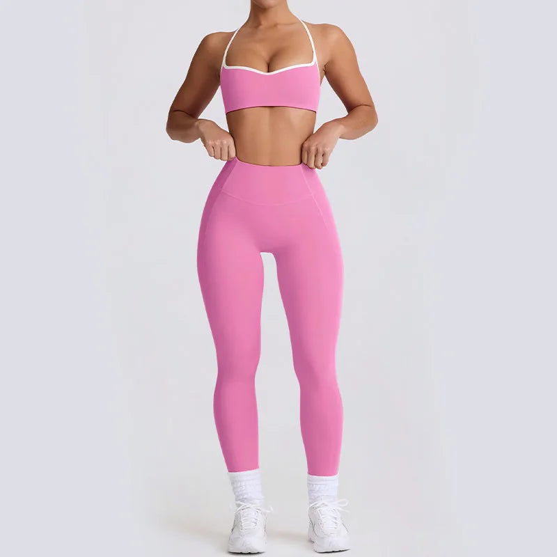 Sports Bra and High Waist Leggings