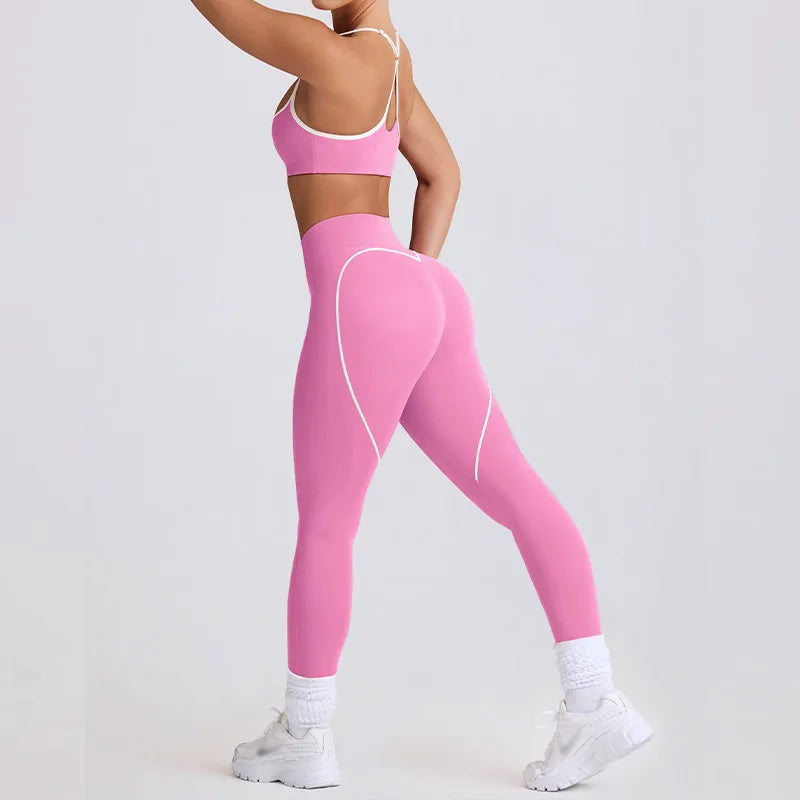 Sports Bra and High Waist Leggings
