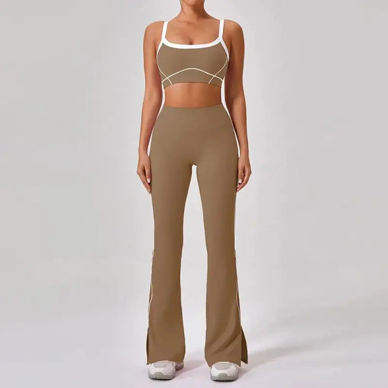 Flared leggings and bra set