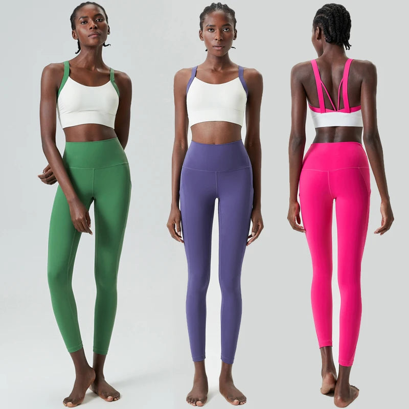 Two Piece multi colour gym set