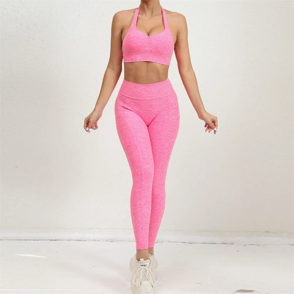 Two Piece halter neck top and leggings